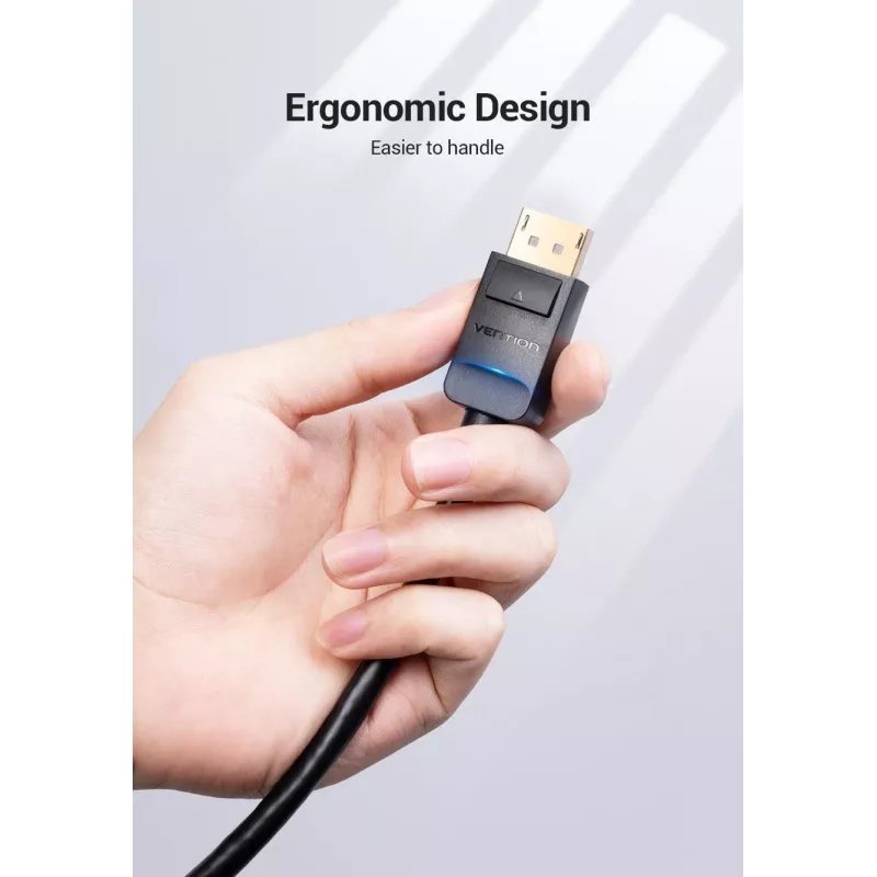 Cable DP a VGA 2M/SCHWARZ Hblbh Vention