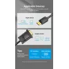 Cable DP a VGA 2M/SCHWARZ Hblbh Vention