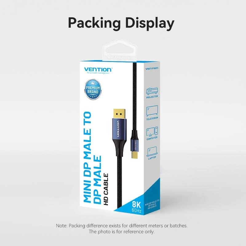 Cable Mini DP a DP 2M/BLAU Hcflh Vention