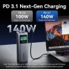 Batería externa USB 27000MAH 140W/FKEH0 Vention