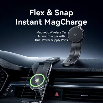 Cargador de coche móvil MAGNÉTICO/INALÁMBRICO Negro KSJB0 Vention