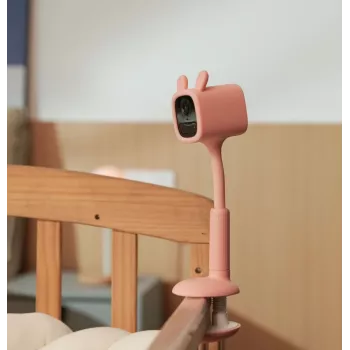 EZVIZ BM1 Rabit monitor inteligente de bebé con batería, magnético para interior, con fijación por tornillos Rosa