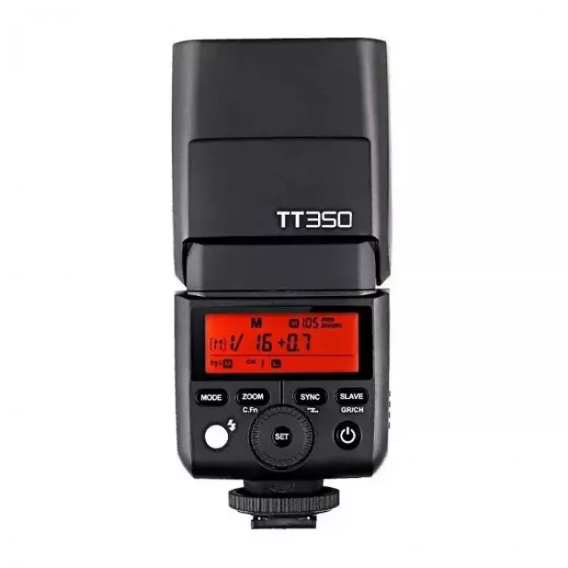 Flash compacto Godox TT350P tiempo de reciclaje 2,2 s pila AA