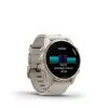 Smartwatch GARMIN Fenix 8 43 mm, 1,3 inch AMOLED 416×416, pantalla táctil, Wi‑Fi, GPS, 32 GB, caja dorada, correa de piel gris
