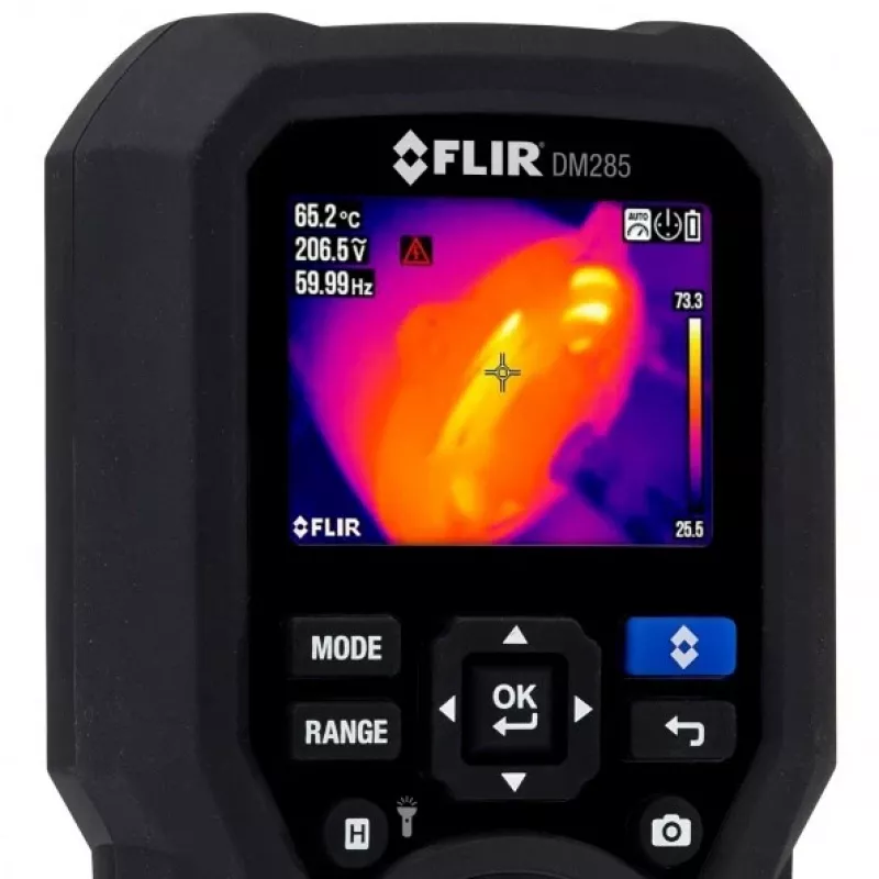 Cámara termográfica FLIR DM 285-FK negra 160 x 120 píxeles pantalla integrada TFT
