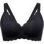 Momcozy YN46 (M) | Sujetador de lactancia push-up floral sin costuras | negro floral