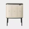 Cubo de basura con pedal Brabantia Bo Touch Bin 33 L 3 cubos beige ancho 540 mm fondo 312 mm alto 680 mm