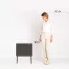 Cubo de basura con pedal Brabantia Bo Touch Bin 33 L 3 cubos beige ancho 540 mm fondo 312 mm alto 680 mm