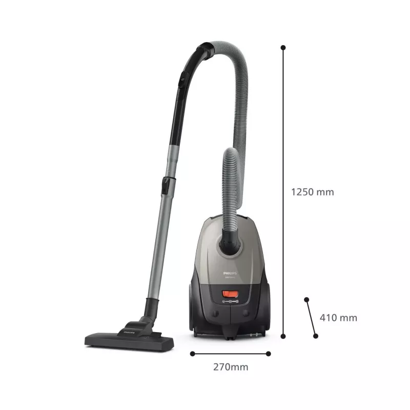 Aspirador de escoba Philips 2000 series XD2152/12 — 850 W, 3 L bolsa de polvo, filtro HEPA, limpieza en seco