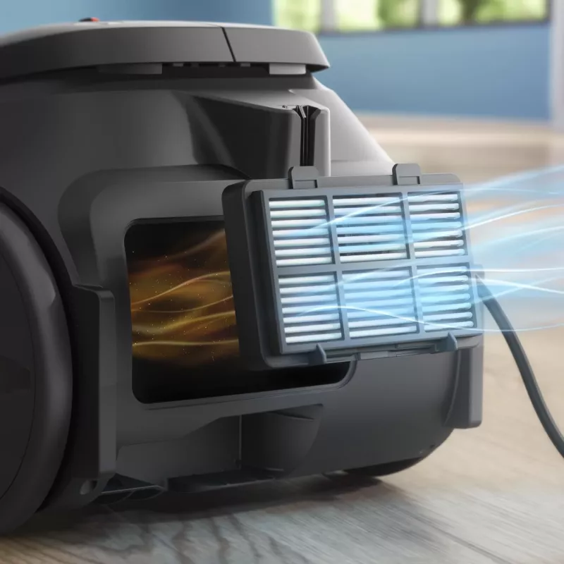 Aspirador de suelo Philips 1000 Series XD1111/10, 800 W, limpieza en seco, bolsa de polvo 3 L, HEPA, 77 dB