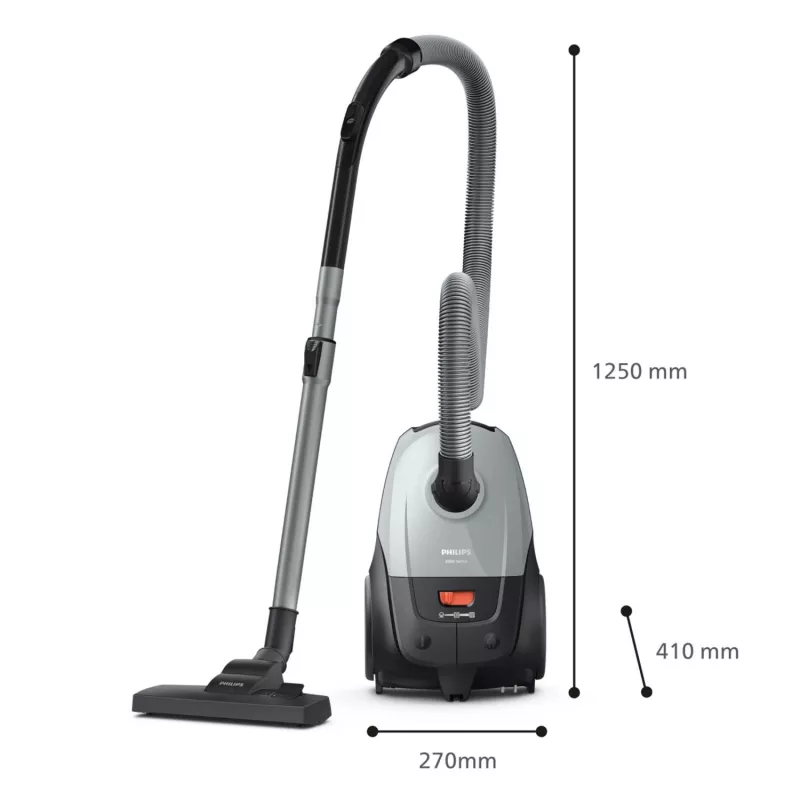 Aspirador de suelo Philips XD2142/12 — 850 W, bolsa de polvo 3 L, filtro HEPA, limpieza en seco