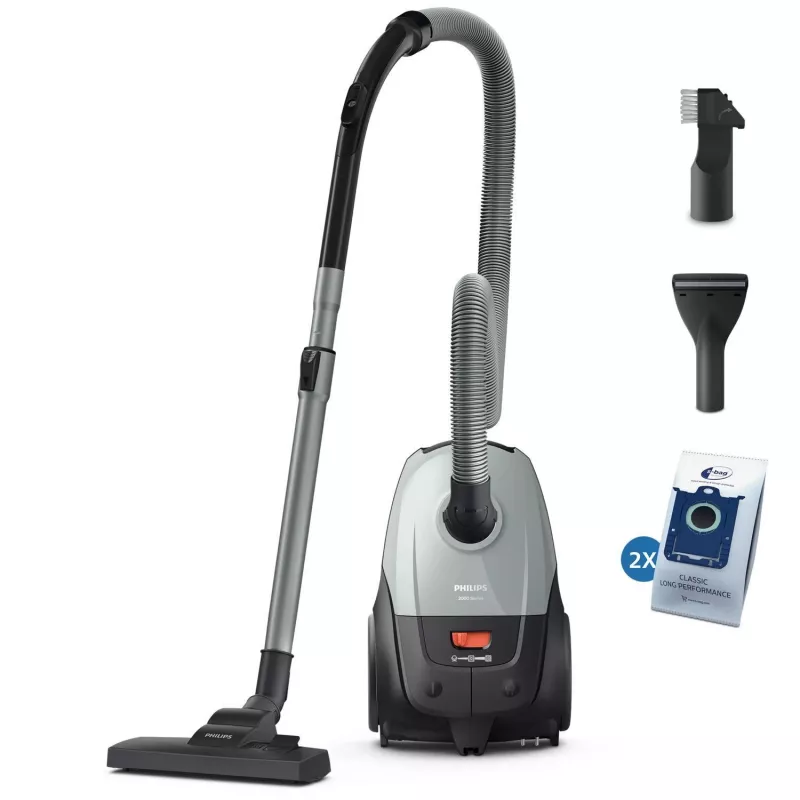 Aspirador de suelo Philips XD2142/12 — 850 W, bolsa de polvo 3 L, filtro HEPA, limpieza en seco