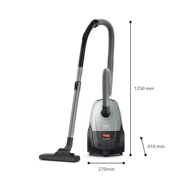 Aspirador de suelo Philips XD2142/12 — 850 W, bolsa de polvo 3 L, filtro HEPA, limpieza en seco