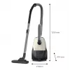 Aspirador | PHILIPS | Potencia de entrada 800 W | Capacidad de polvo 3 L | Aspirador de suelo | Tipo de limpieza en seco | Depósito de polvo bolsa | Color negro/beige | XD1101/10
