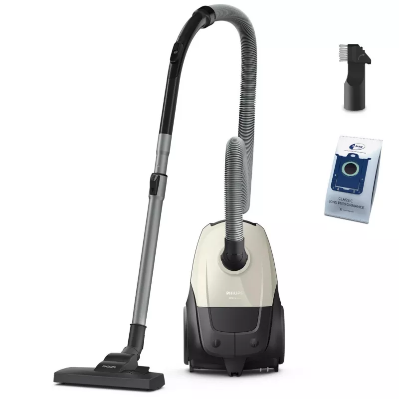 Aspirador | PHILIPS | Potencia de entrada 800 W | Capacidad de polvo 3 L | Aspirador de suelo | Tipo de limpieza en seco | Depósito de polvo bolsa | Color negro/beige | XD1101/10