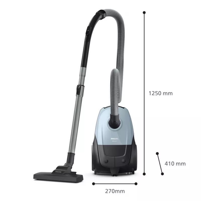 Aspirador de suelo Philips 2000 series XD1142/10 — 800 W, bolsa de polvo 3 L, filtro HEPA, limpieza en seco