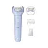 Depiladora Philips 8000 Series BRE708/00 — inalámbrica húmedo y seco, 32 pinzas, 2 velocidades, azul