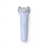 Depiladora Philips 8000 Series BRE708/00 — inalámbrica húmedo y seco, 32 pinzas, 2 velocidades, azul