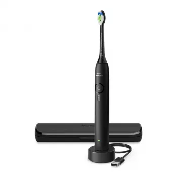 Cepillo de dientes sónico recargable Philips 3100 series HX4033/32 — batería de litio, 1 mango, 1 cabezal, modo Daily Care, negro