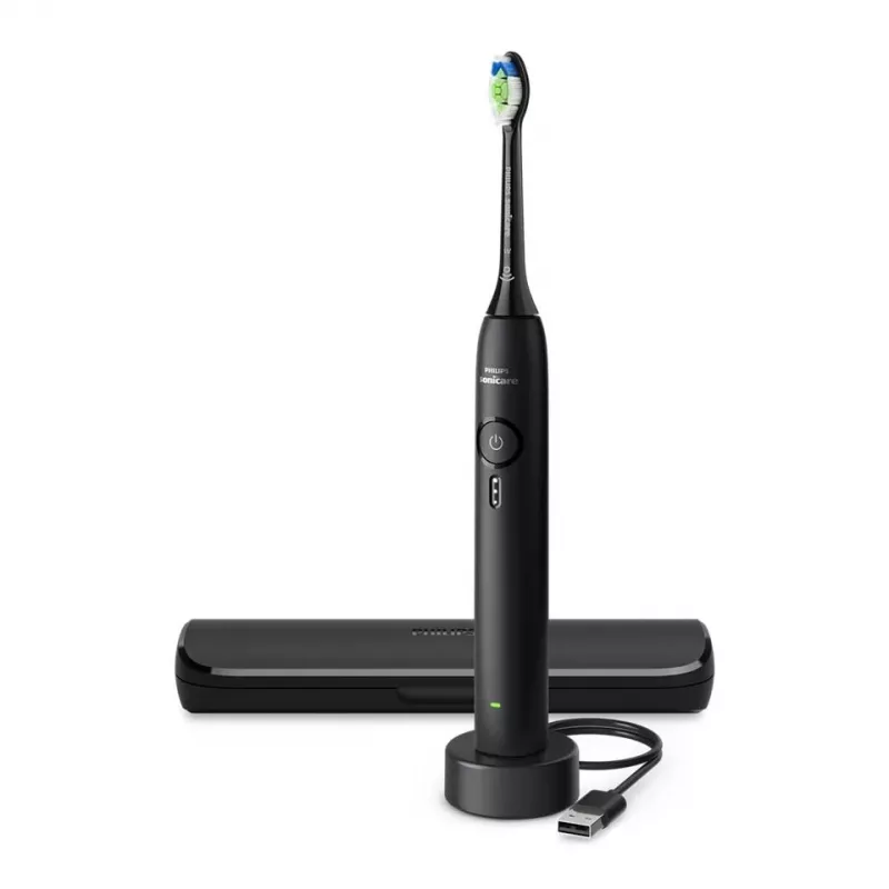 Cepillo de dientes sónico recargable Philips 3100 series HX4033/32 — batería de litio, 1 mango, 1 cabezal, modo Daily Care, negro
