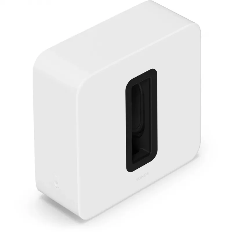 Subwoofer activo Sonos Sub 4 – amplificador clase D, AC 110–240 V, 40,2 × 15,8 × 38,9 cm, negro o blanco