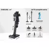 Aspirador de escoba Samsung VS20C9554TK — batería de litio, 580 W, sin bolsa 0,8 l, ciclónico, negro