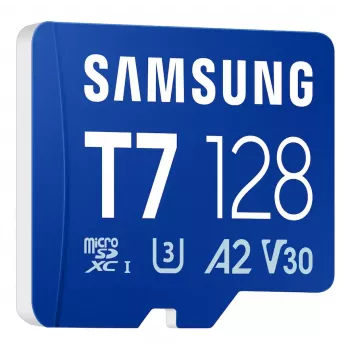 Tarjeta microSDXC Samsung T7 128 GB UHS-I U3 V30 170 MB/s azul