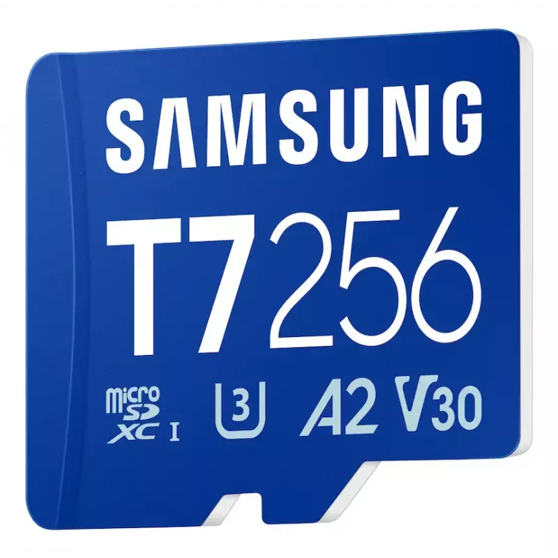 Tarjeta microSDXC Samsung T7 256 GB UHS-I U3 V30 lectura 170 MB/s azul