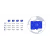 Tarjeta microSDXC Samsung T7 256 GB UHS-I U3 V30 lectura 170 MB/s azul