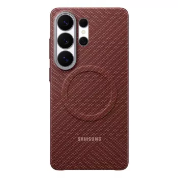 Funda Samsung Carbon Magnet Galaxy S26 Ultra, rojo