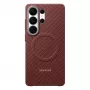 Funda Samsung Carbon Magnet Galaxy S26 Ultra, rojo