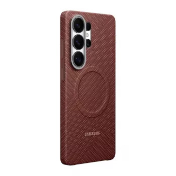 Funda Samsung Carbon Magnet Galaxy S26 Ultra, rojo