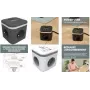 Cubo de enchufes Fellowes Power Cube, tipo E, negro - para el mercado: F - 1 ud. (100137169)