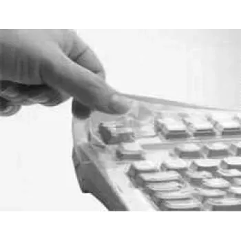 Cubierta de teclado Cherry Wetex para G84-5500, 89 teclas, 0,25 mm, transparente