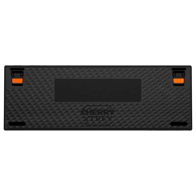 Teclado gaming mecánico Cherry K5 PRO TMR COMPACT — 65 % AZERTY, USB con cable, retroiluminación RGB, negro/naranja