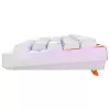Teclado gaming mecánico Cherry K5 Pro TMR Compact — 65% QWERTY USB con cable, RGB, interruptor magnético, naranja/blanco