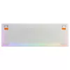 Teclado gaming mecánico Cherry K5 Pro TMR Compact — 65% QWERTY USB con cable, RGB, interruptor magnético, naranja/blanco