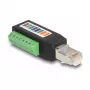 Adaptador DeLOCK conector macho RJ45 Cat.5e a regleta de conexión acodado 90°