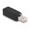 Adaptador DeLOCK conector macho RJ45 Cat.5e a regleta de conexión acodado 90°