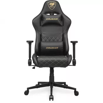Silla gaming universal COUGAR Gaming ARMOR ONE V2 asiento acolchado negro oro