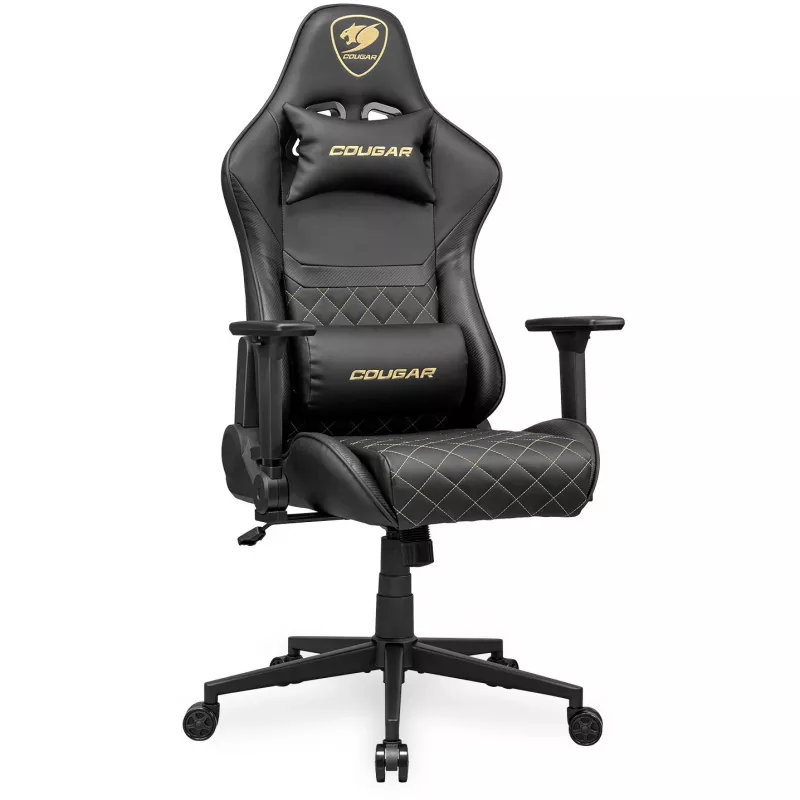 Silla gaming universal COUGAR Gaming ARMOR ONE V2 asiento acolchado negro oro