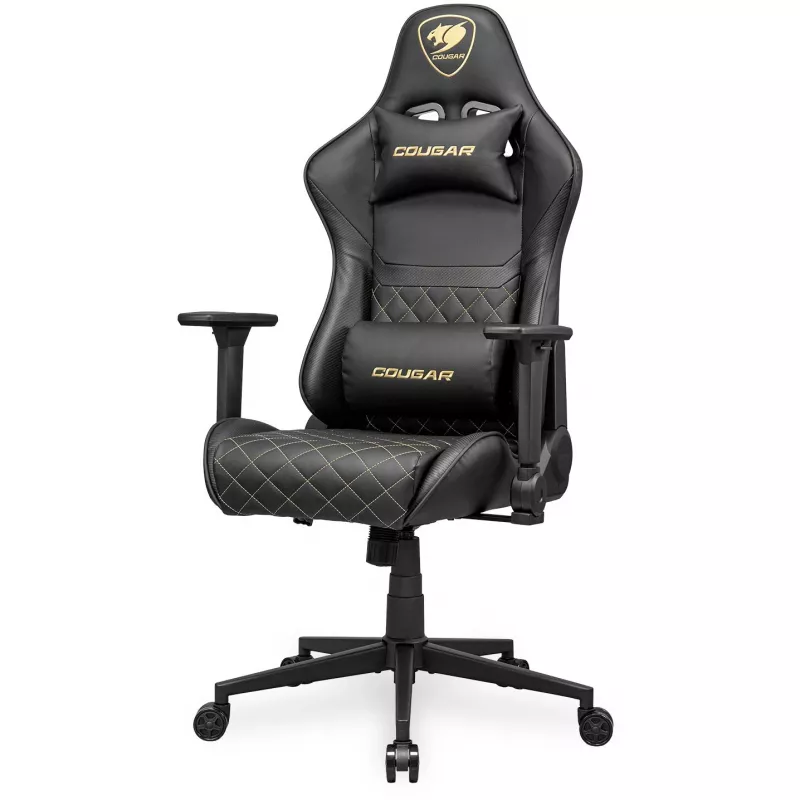 Silla gaming universal COUGAR Gaming ARMOR ONE V2 asiento acolchado negro oro