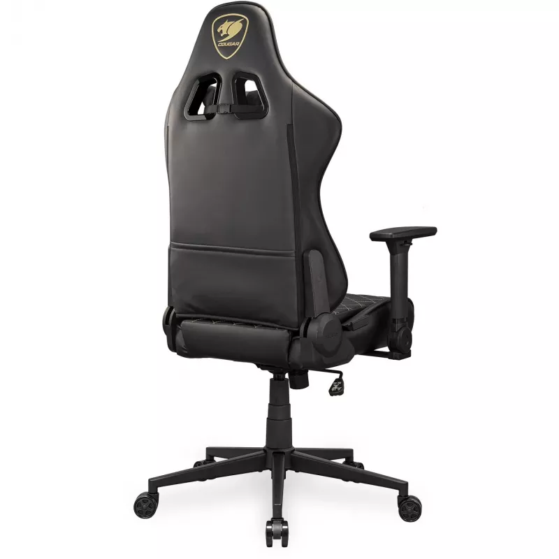 Silla gaming universal COUGAR Gaming ARMOR ONE V2 asiento acolchado negro oro