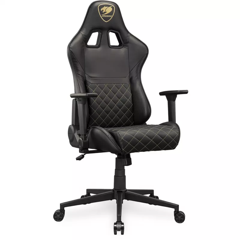 Silla gaming universal COUGAR Gaming ARMOR ONE V2 asiento acolchado negro oro