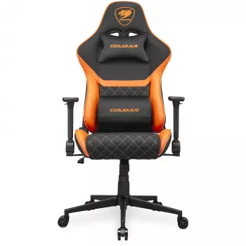 Silla gaming universal COUGAR Gaming Armor One V2 F asiento acolchado negro naranja
