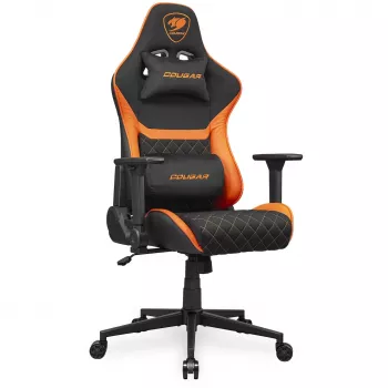 Silla gaming universal COUGAR Gaming Armor One V2 F asiento acolchado negro naranja