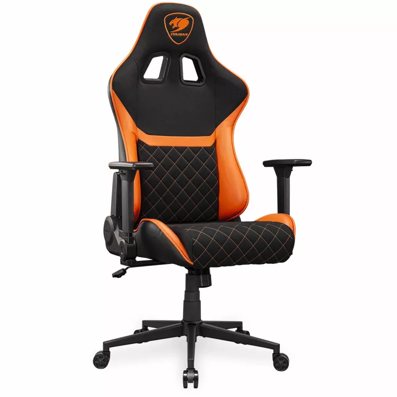 Silla gaming universal COUGAR Gaming Armor One V2 F asiento acolchado negro naranja