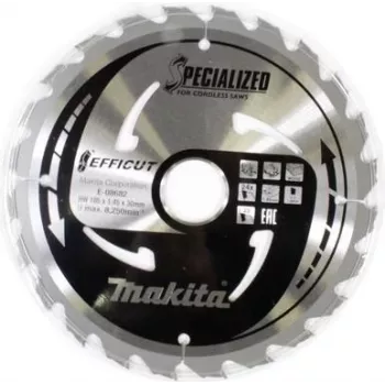 Makita Especial EFFICUT - disco de sierra circular - para madera - 185 mm - 24 dientes (E-08682)