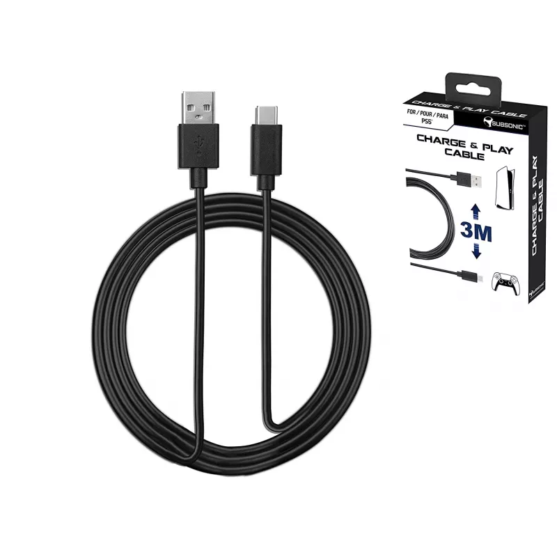 Cable Charge-and-Play Subsonic para PS5