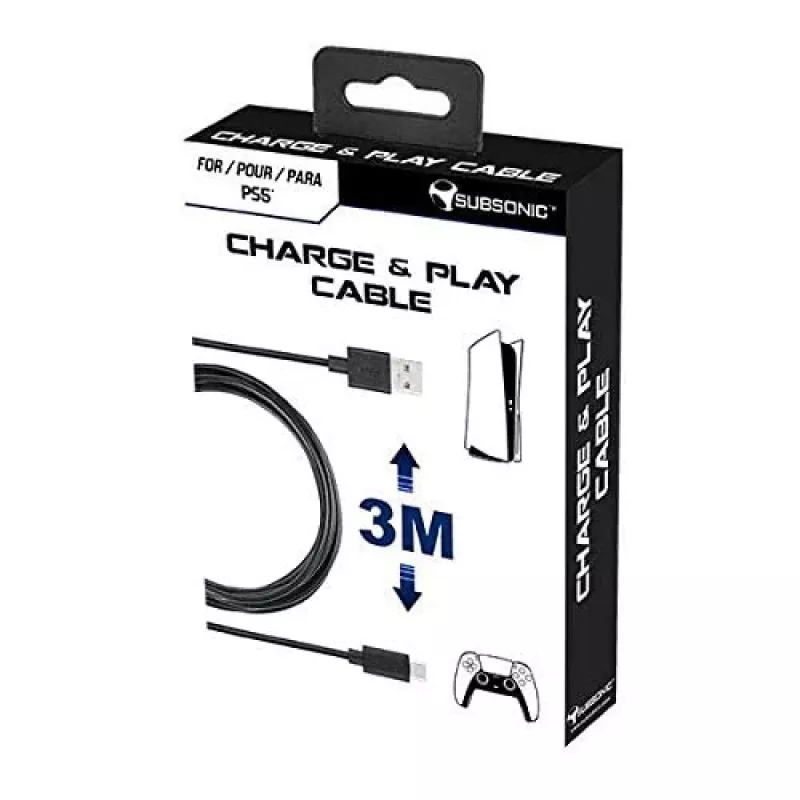 Cable Charge-and-Play Subsonic para PS5